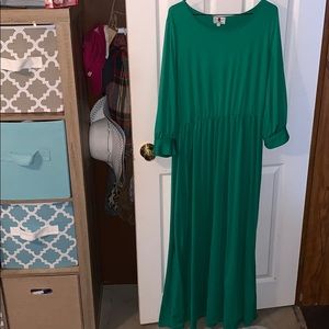 Green Maxi Dainty Jewells Dress
